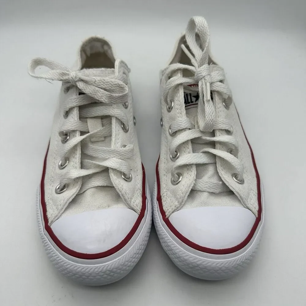 Converse Chuck Taylor All Star Low Youth Girls Size 13 Sneakers 3J256 White